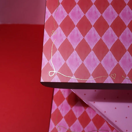 Dinossi - Pink Checkered Gift Box