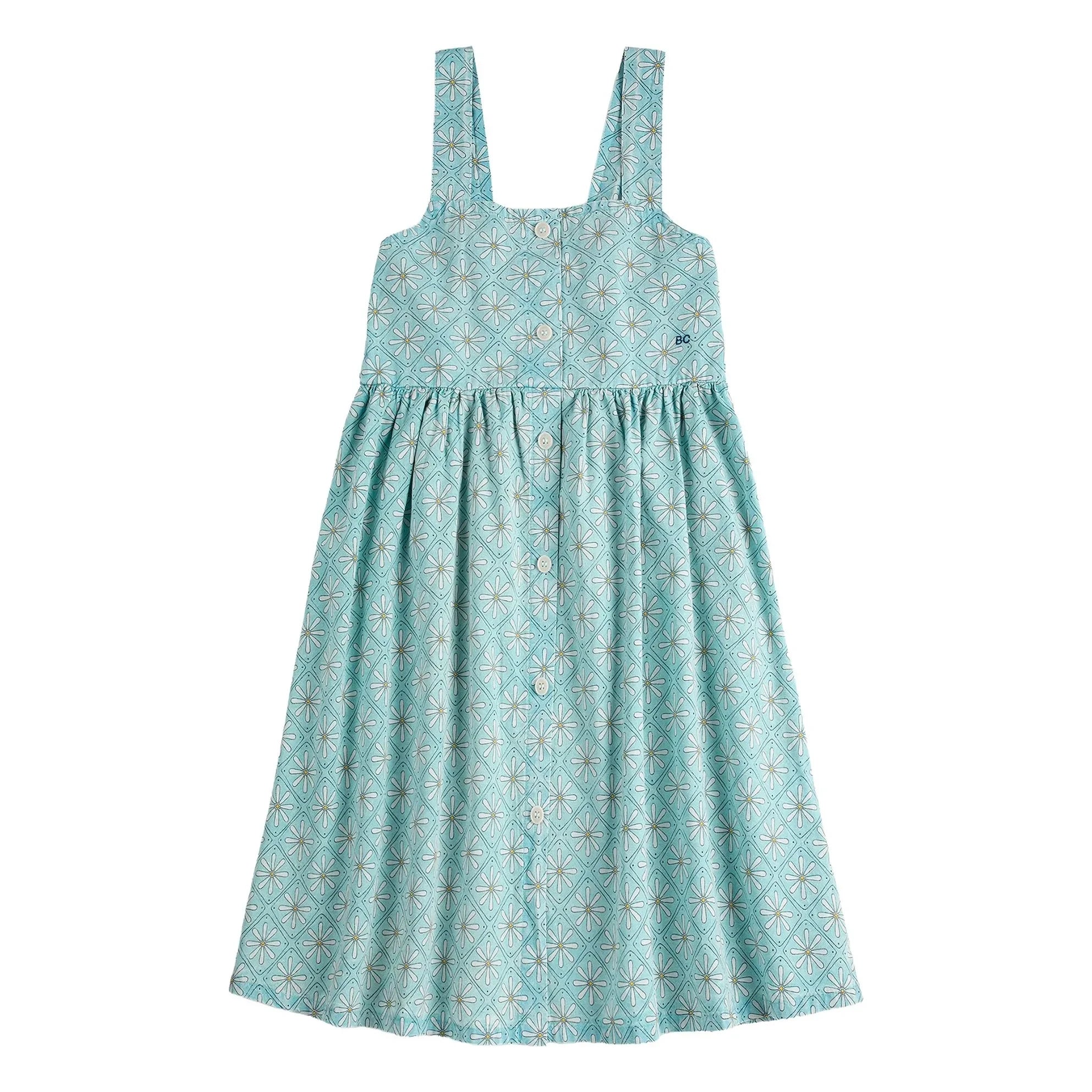 Bobo Choses - Organic Cotton Daisy Dress | Light Blue