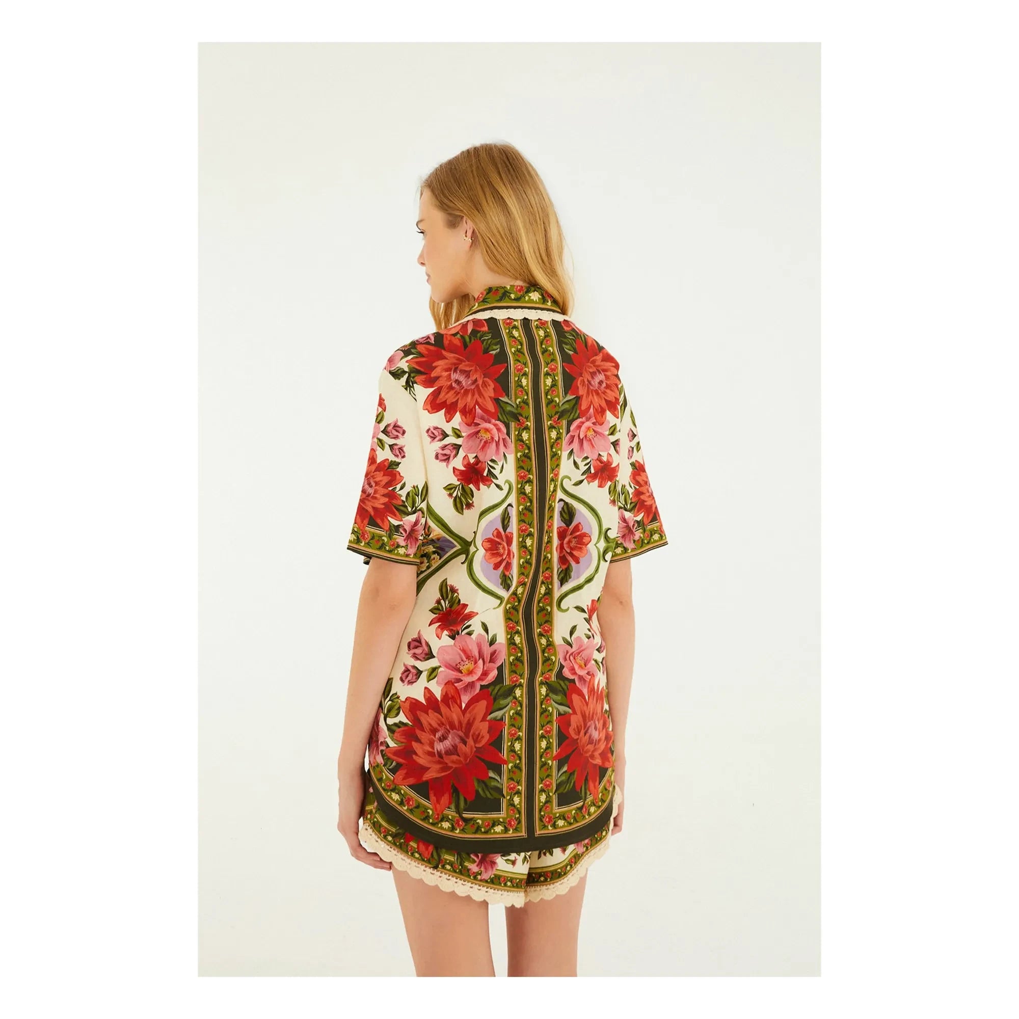Farm Rio - Wonder Rio Linen Shirt | Ecru