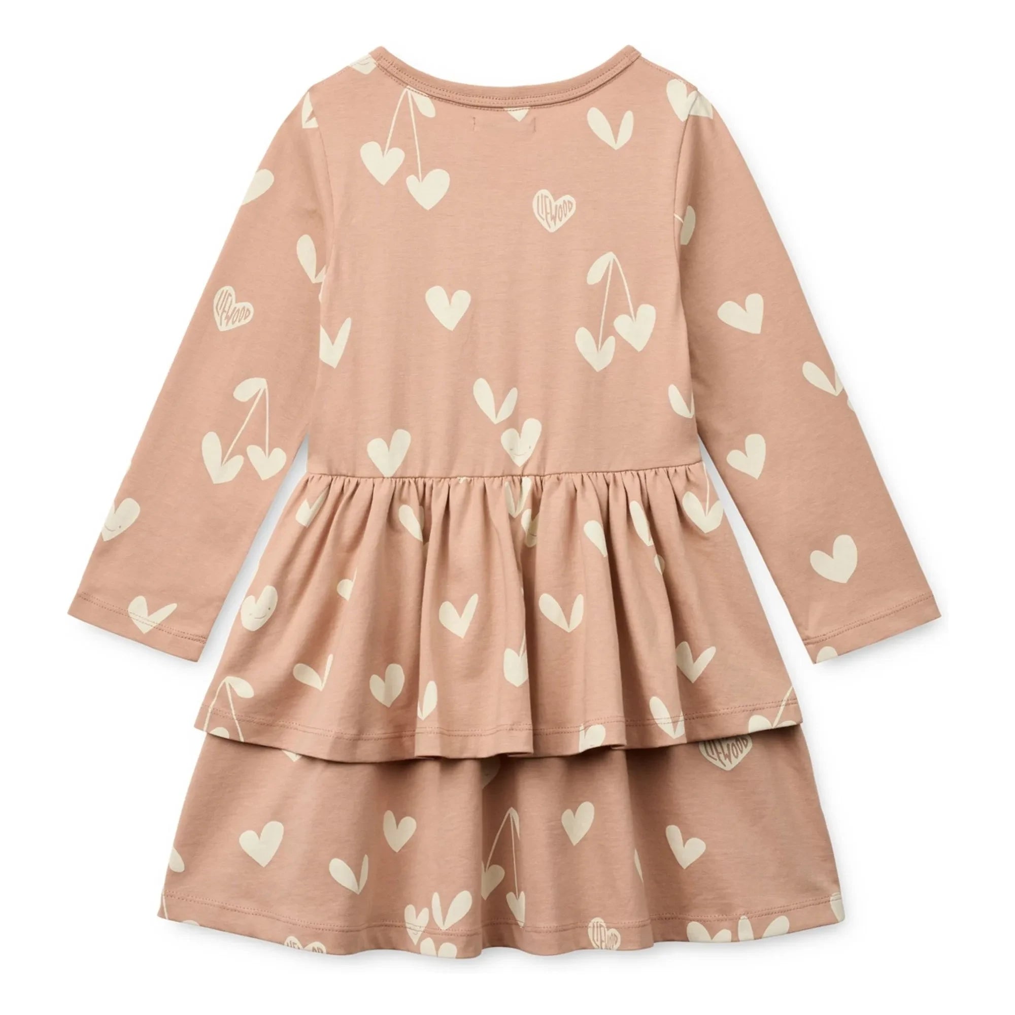 Liewood - Mindy Hearts Organic Cotton Dress | Peach