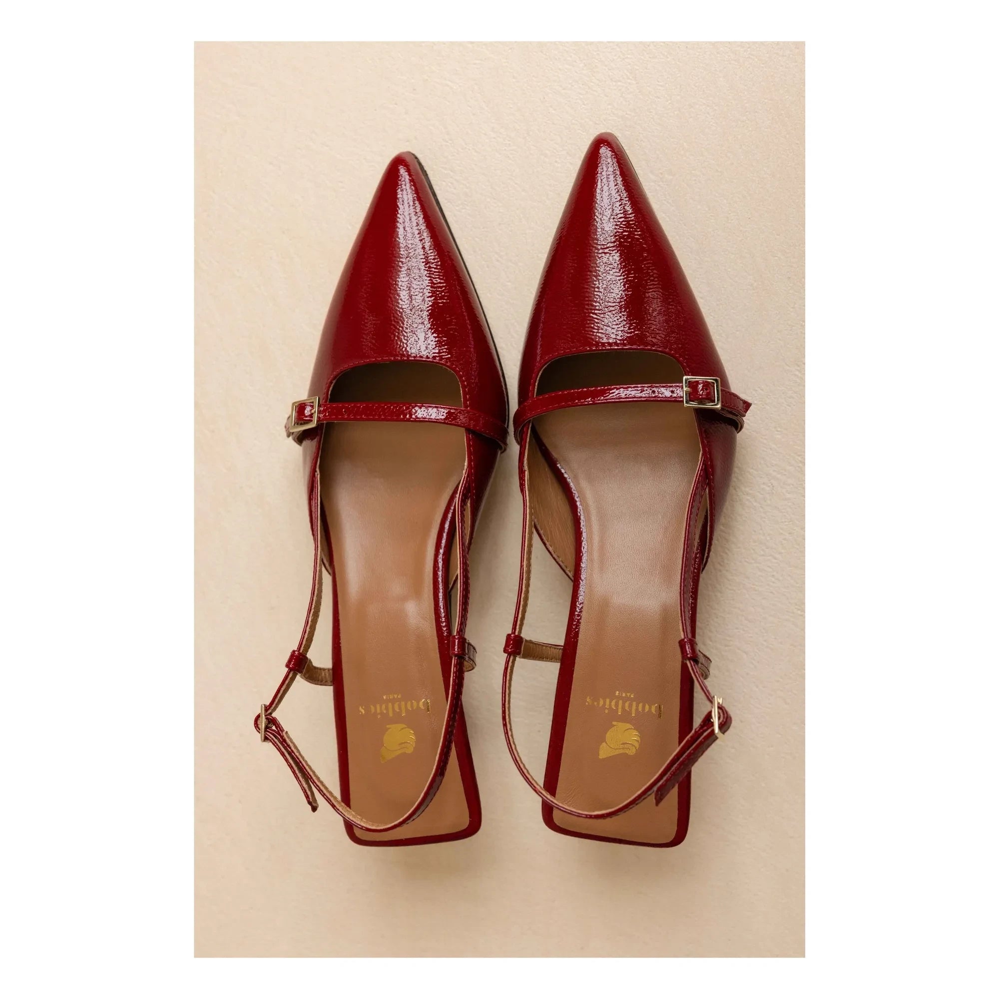 Bobbies - Reem rugan deri topuklu ayakkabı | Kiraz kırmızısı