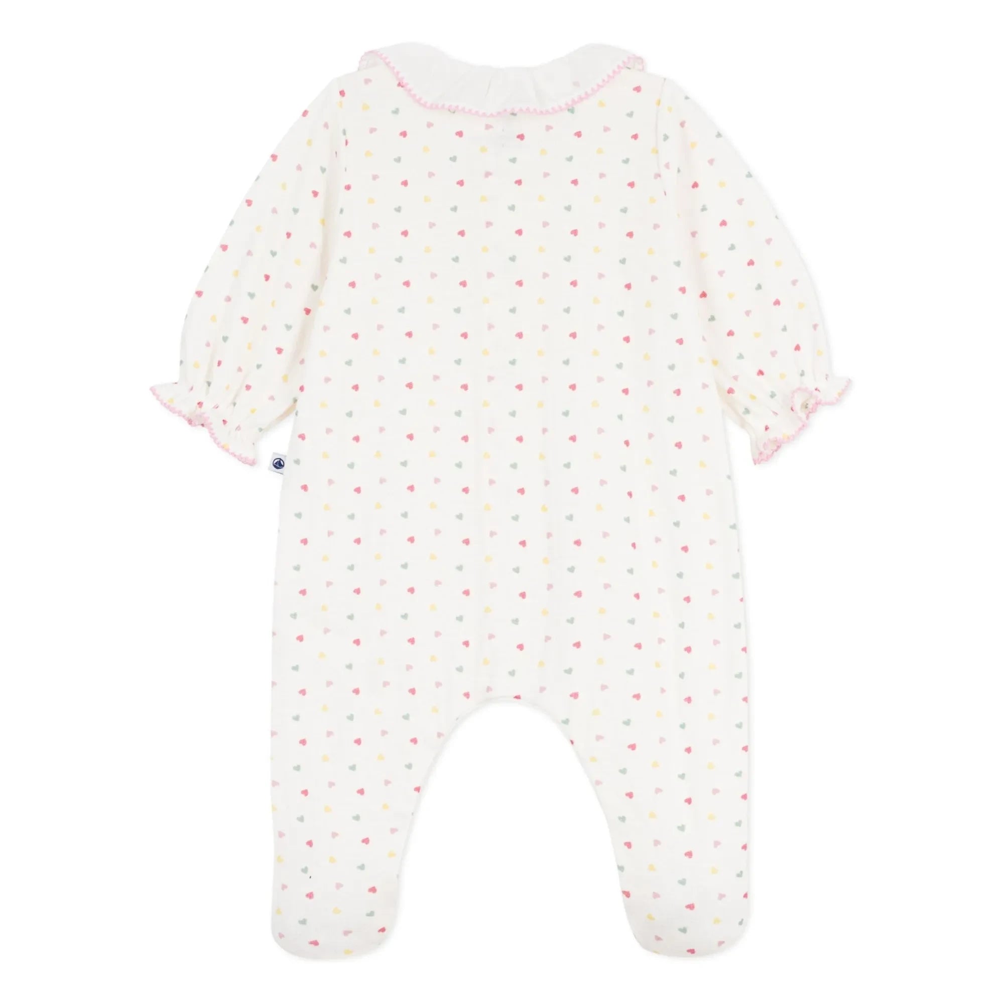 Petit Bateau - Pyjamas Dors Bien Hearts Tubique Organic Cotton | White