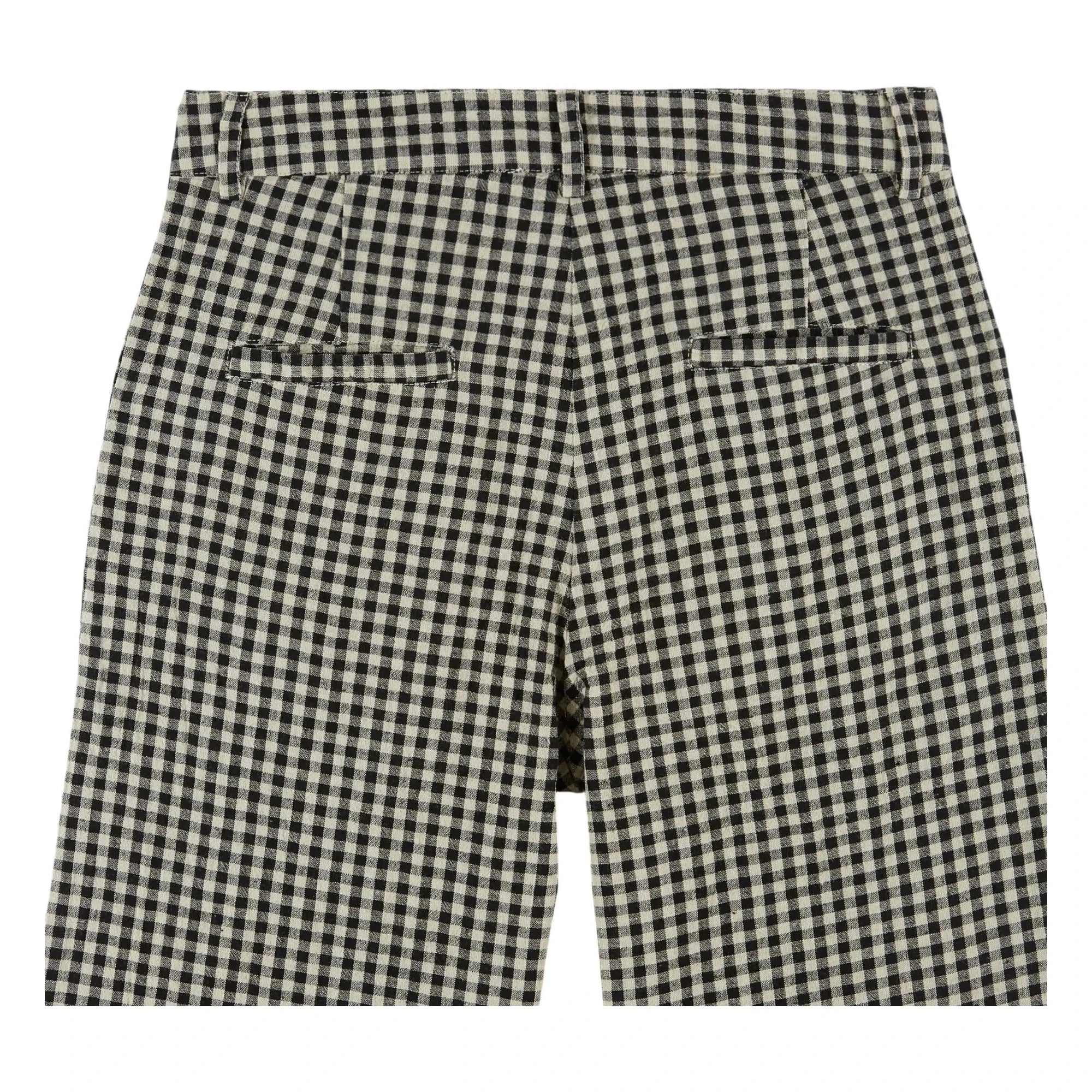 Emile et Ida - Cotton Vichy Pants | Black