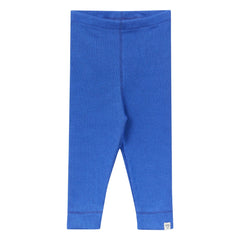 Arsène et Les Pipelettes - Ribbed Organic Cotton Leggings | Azure Blue