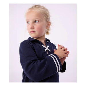 Petit Bateau - Dantelli Yaka Elbise | Lacivert