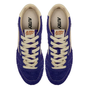 Autry - Windspin Low Two-Tone Suede and Leather Sneakers | Purple