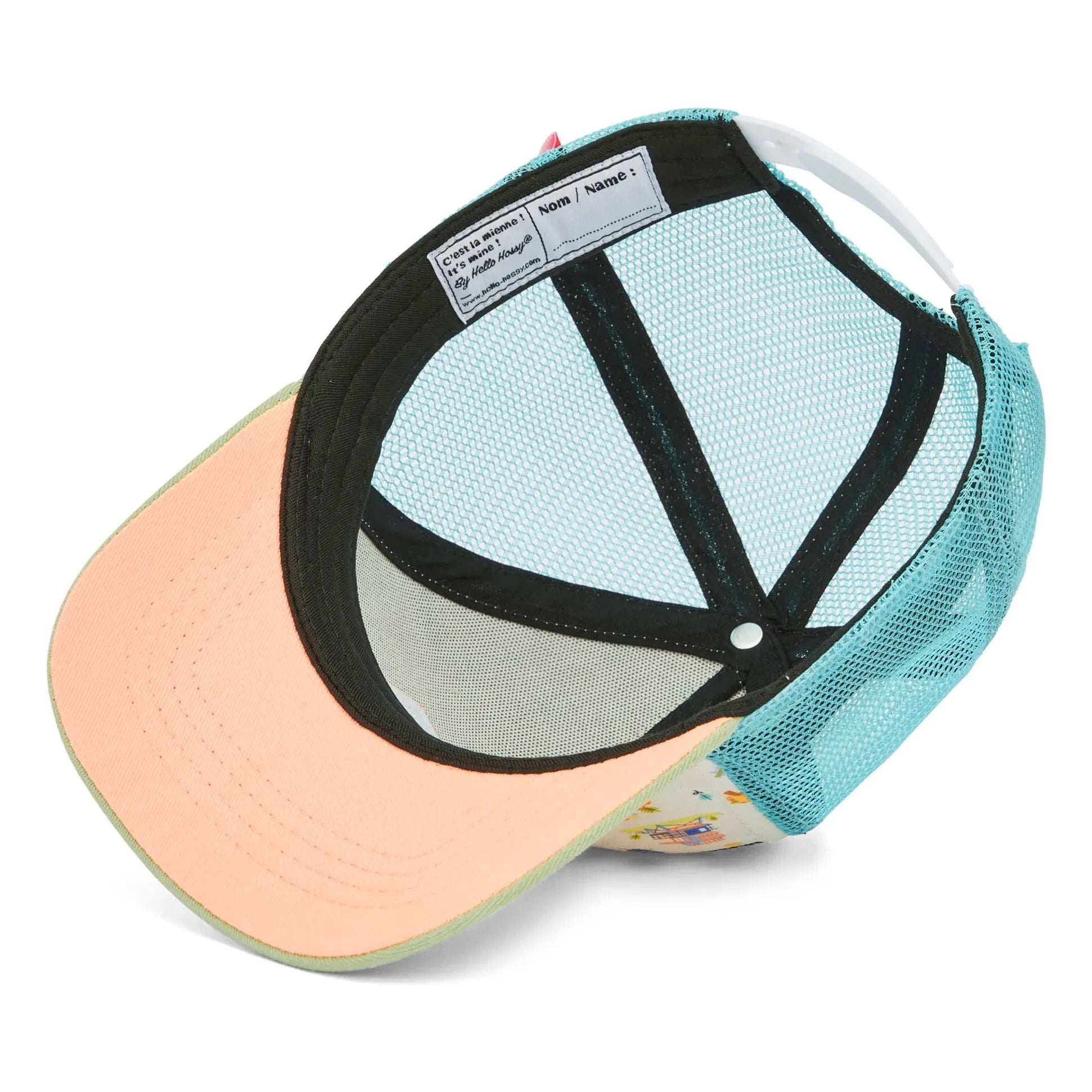 Hello Hossy - Curved Brim Hat Trucker Miami Beach Recycled Fibers | Beige