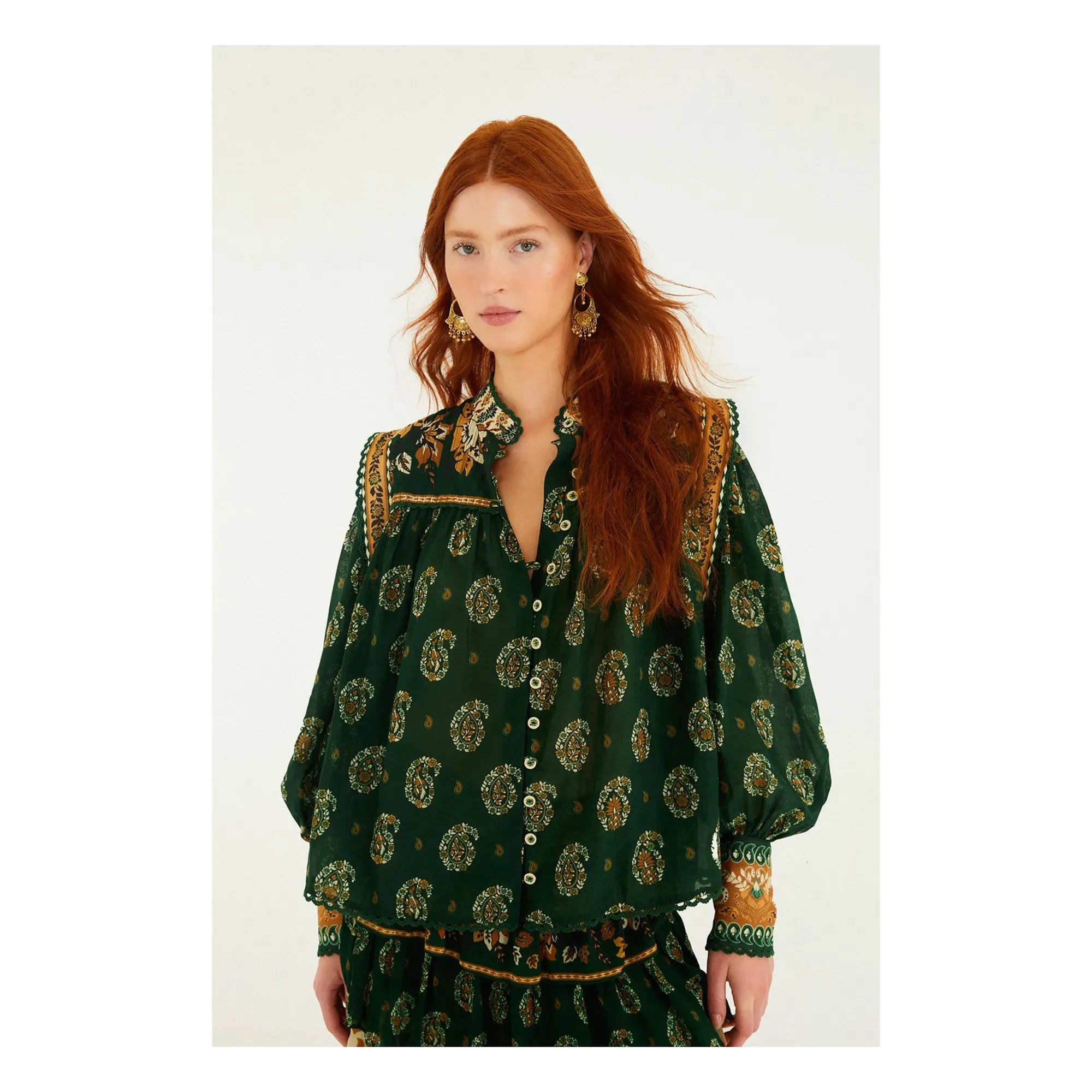 Farm Rio - Tayla Blouse | Green