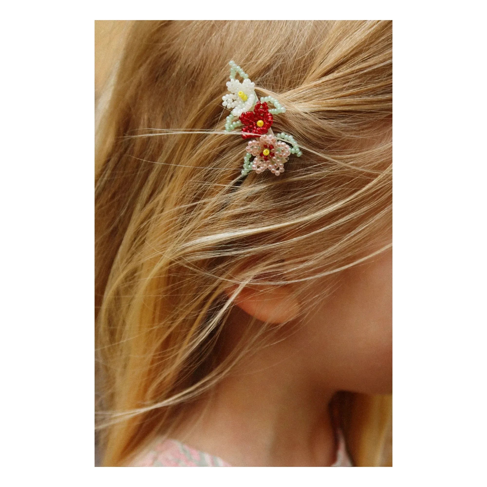Konges Sløjd - Floral hair clip | Green water