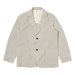 Universal Works - Striped Derby Jacket | Gray