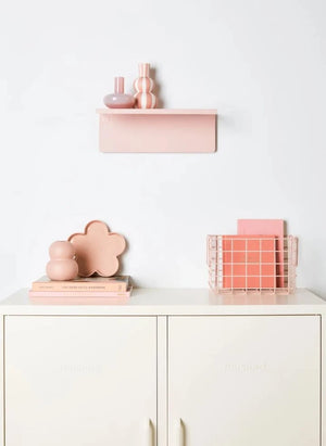 Mustard Made - Ledge Metal Wall Shelf | Blush