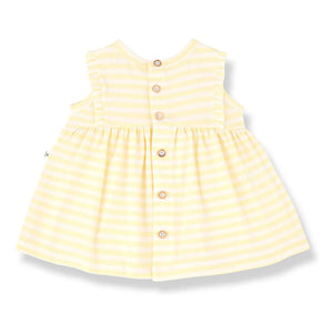 1+ in the family - Valentina Striped Dress | Light Yellow