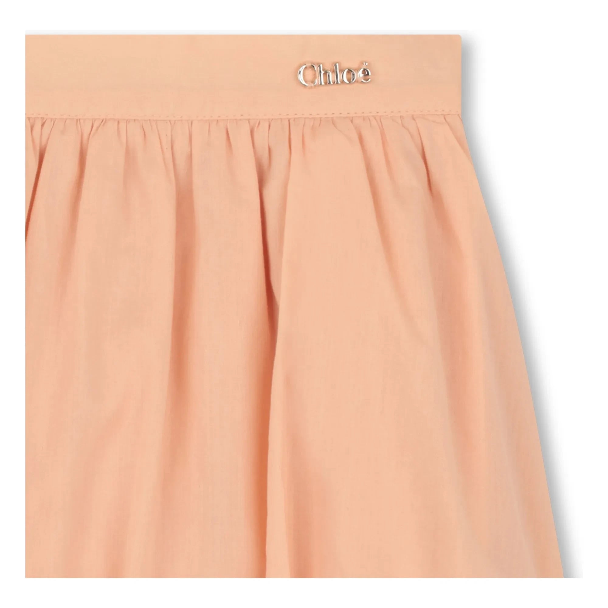 Chloé - Organik pamuk bluz ve bloomer seti | Toz pembe