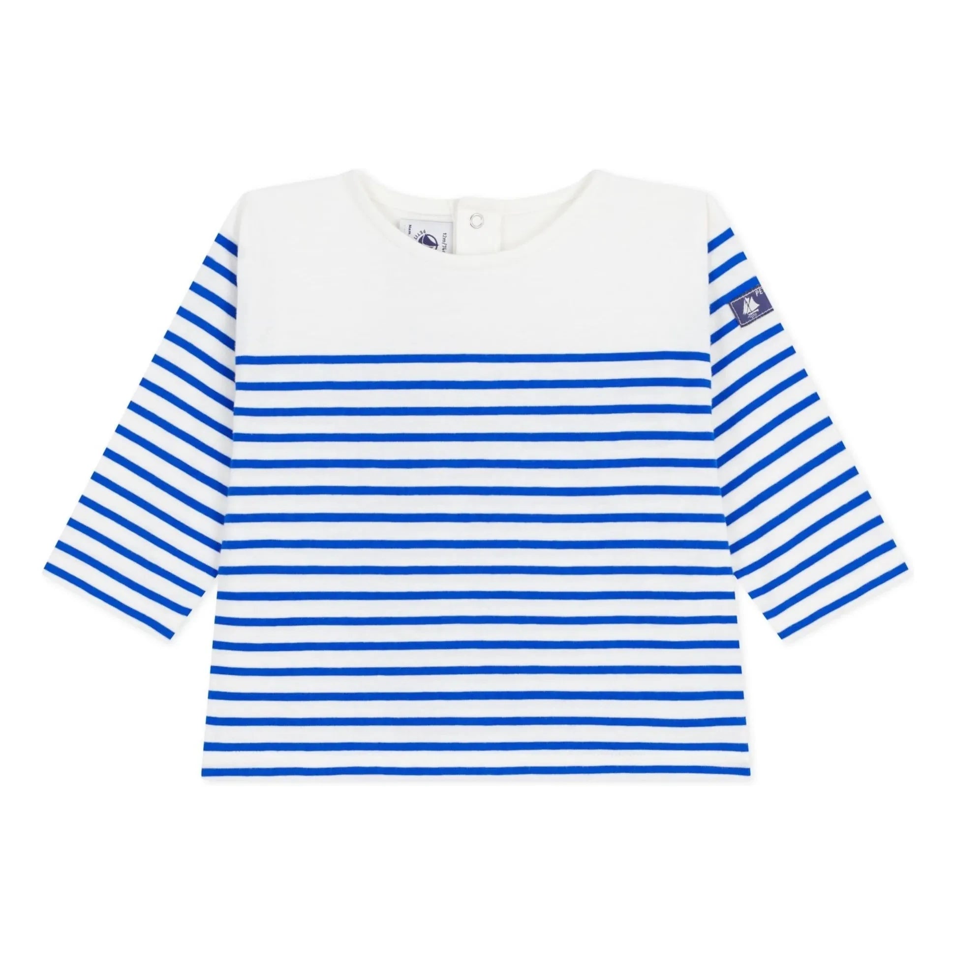 Petit Bateau - Striped T-Shirt | White