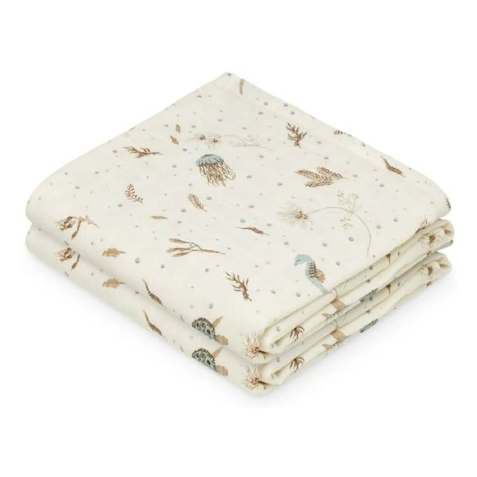 Cam Cam - Sea Garden Baby Diapers - 2-Pack | Blue