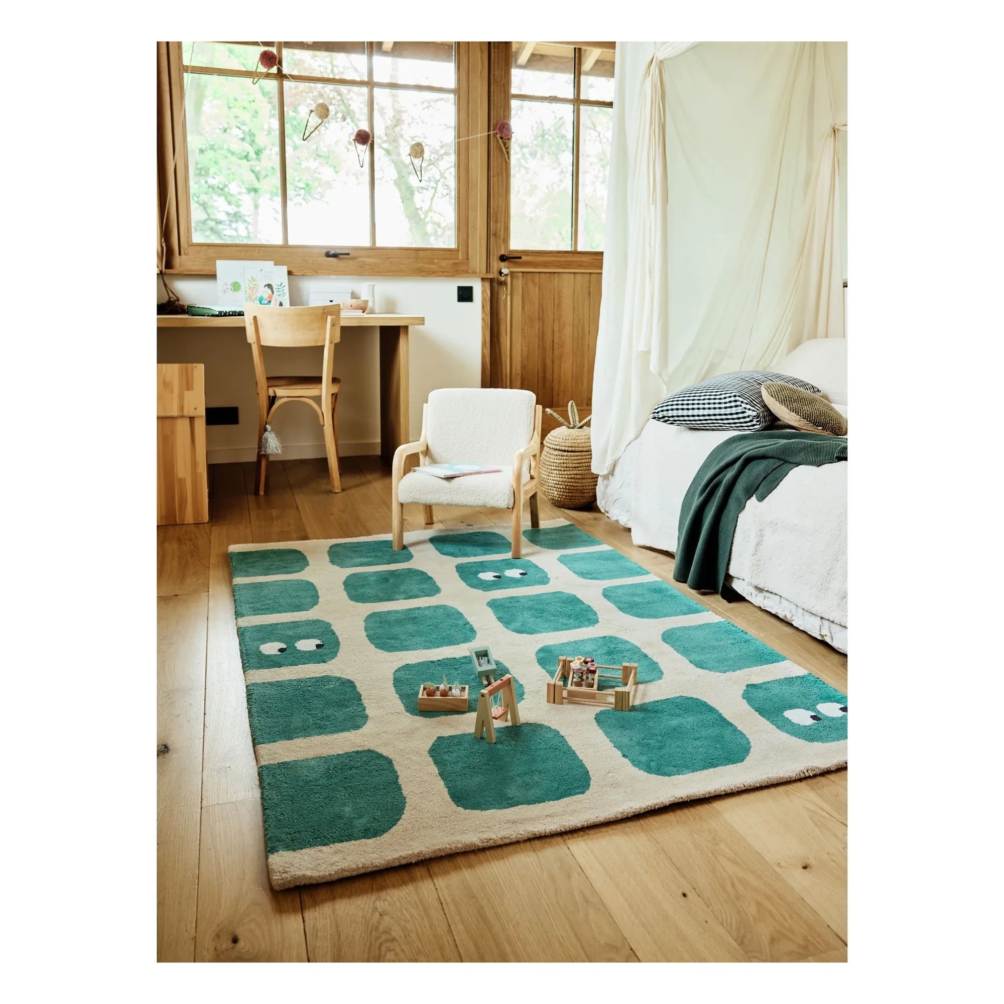 Bleuu-studio - Bidules Rug | Blue-Green