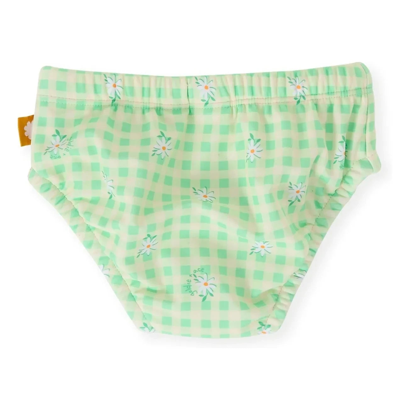 Goldie + Ace - Carreaux Fleurie Baby Diaper | Green