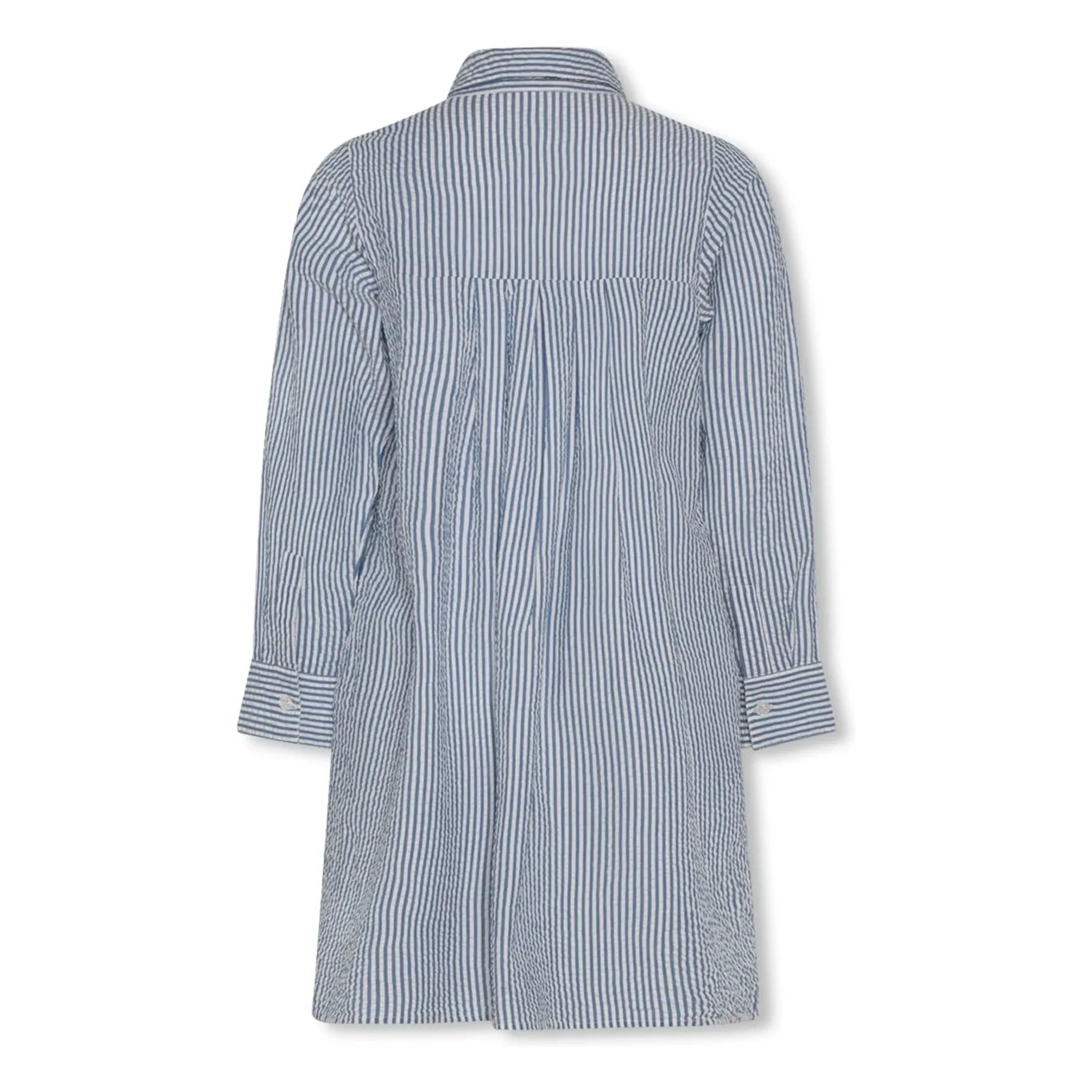 AO76 - Hedy Striped Shirt Dress | Blue