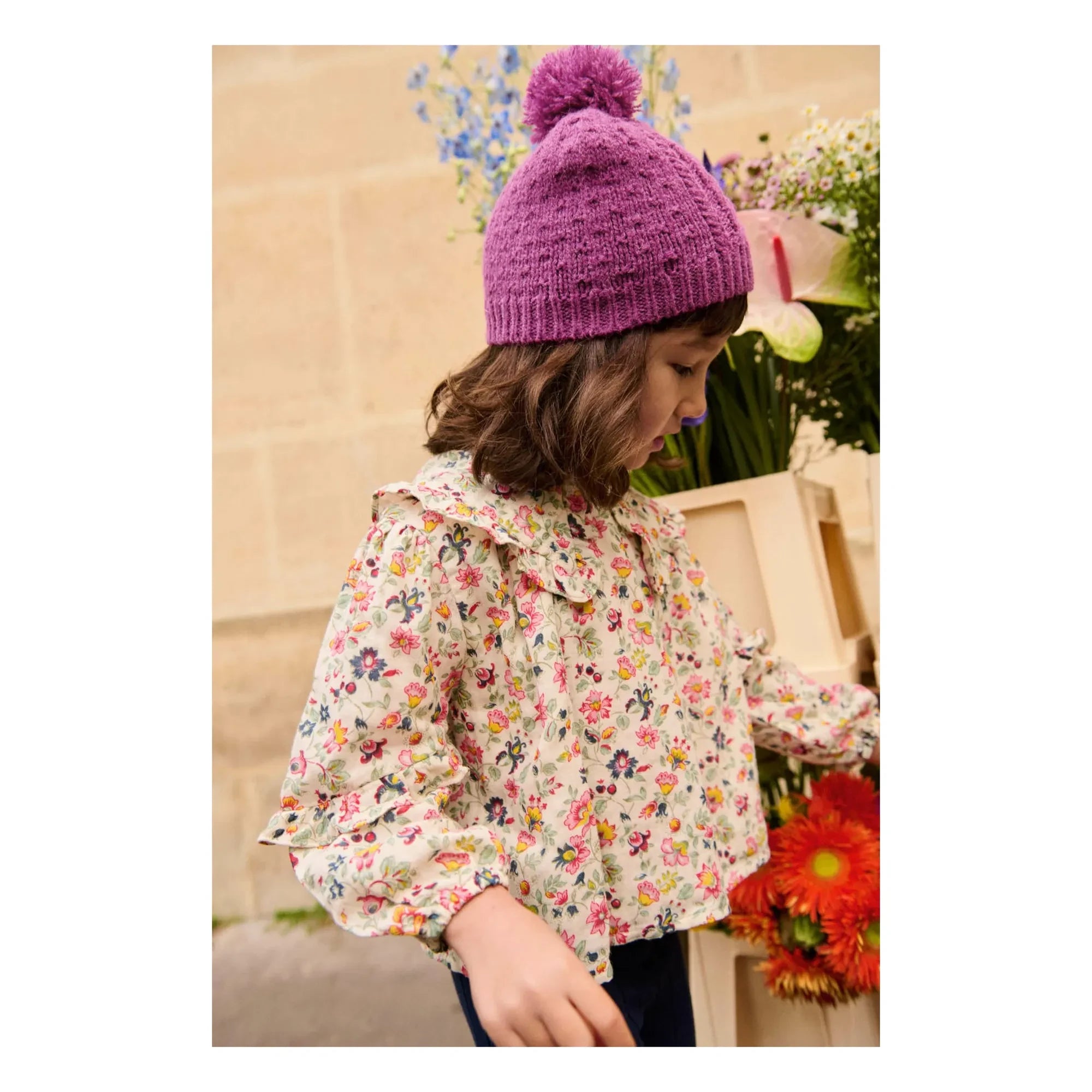 Louise Misha - Cleo Fleurie Organic Cotton Blouse | Cream