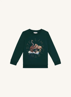 Stella McCartney Kids - Stella Cowboy sweatshirt | Koyu yeşil