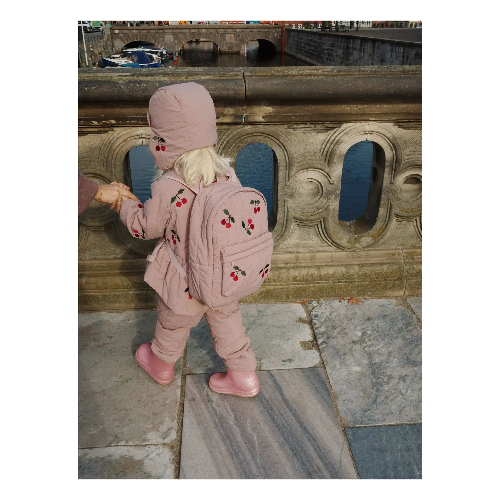 Konges Sløjd - Juno Cherry Quilted Backpack | Mauve