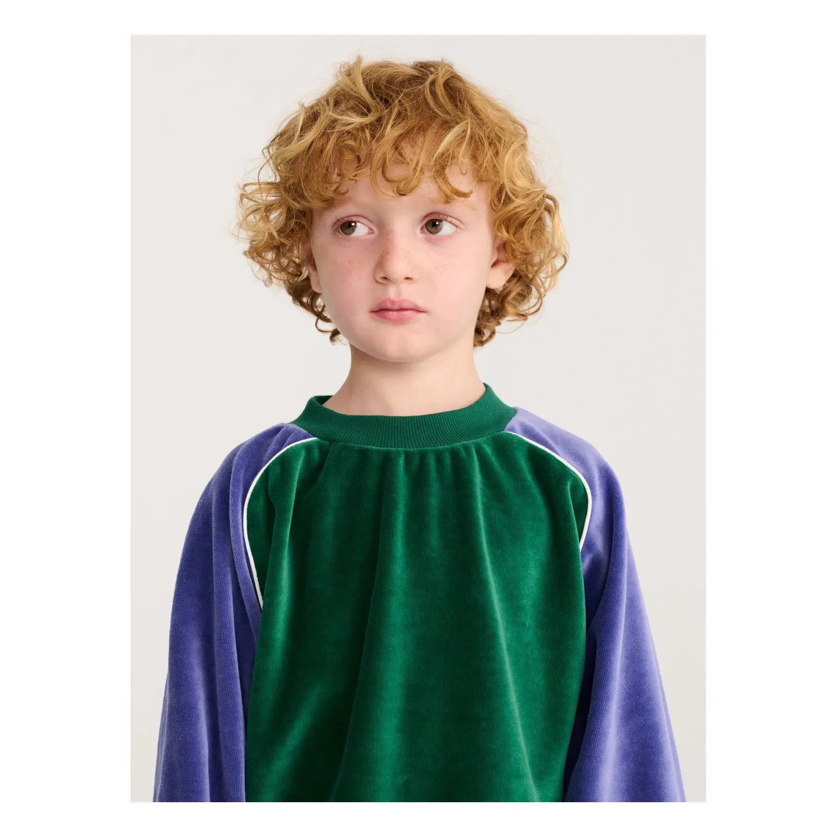 Bobo Choses - Renk Bloklu Terry Sweat | Yeşil