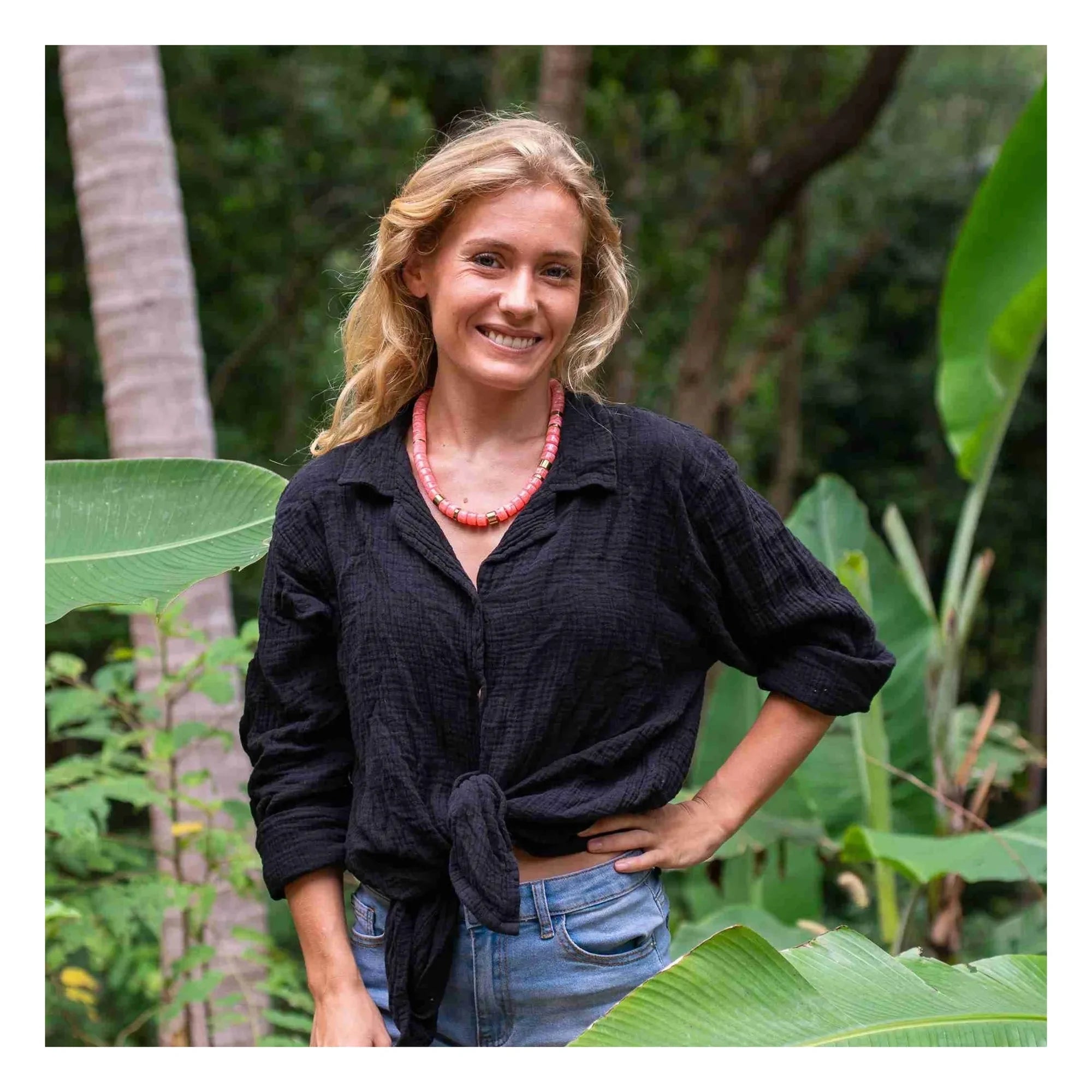 Parabaya - Praia Grapefruit Necklace | Pink
