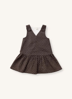 Fliink - Dolly Polka Dot Dress | Brown