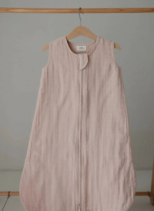 Mushie - Lightweight sleeping bag, made of organic cotton | Powder Pink