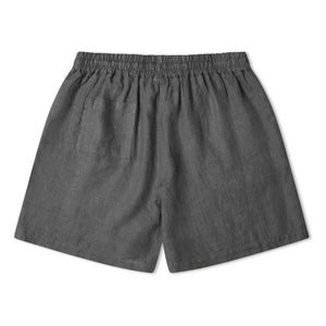 Matona - Linen shorts | Dark gray