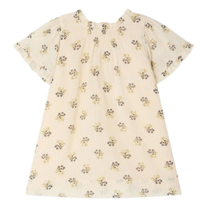 Bonpoint - Lucie Fleurie Organic Cotton Dress | Ecru