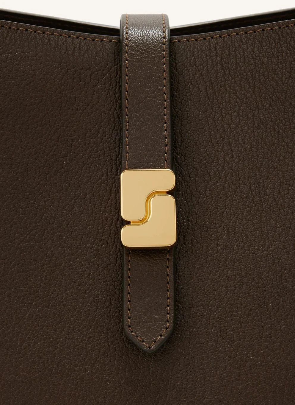 Soeur - Bello Leather Bag | Dark Khaki