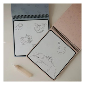 Mushie - Fées Reusable Coloring Book | Pink