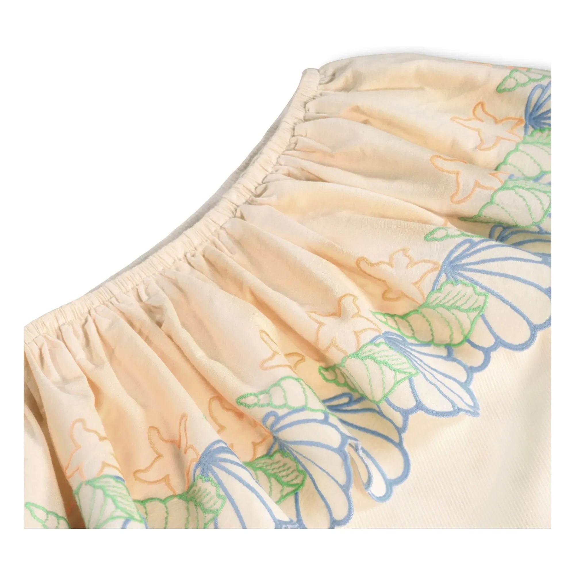 Molo - Cato Organic Cotton Asymmetrical Flounce Dress | Ivory