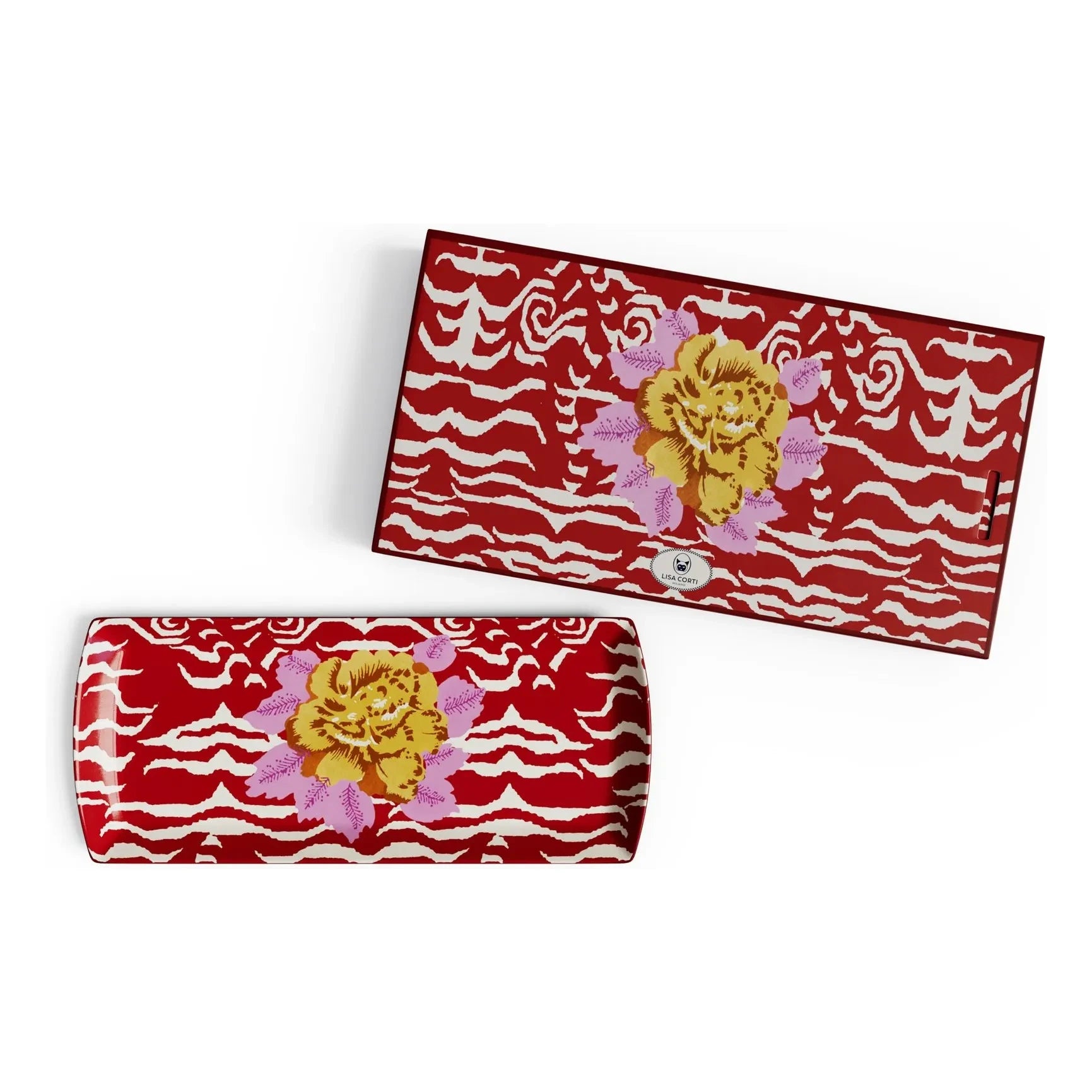 Lisa Corti - Indian Tiger Tray | Red