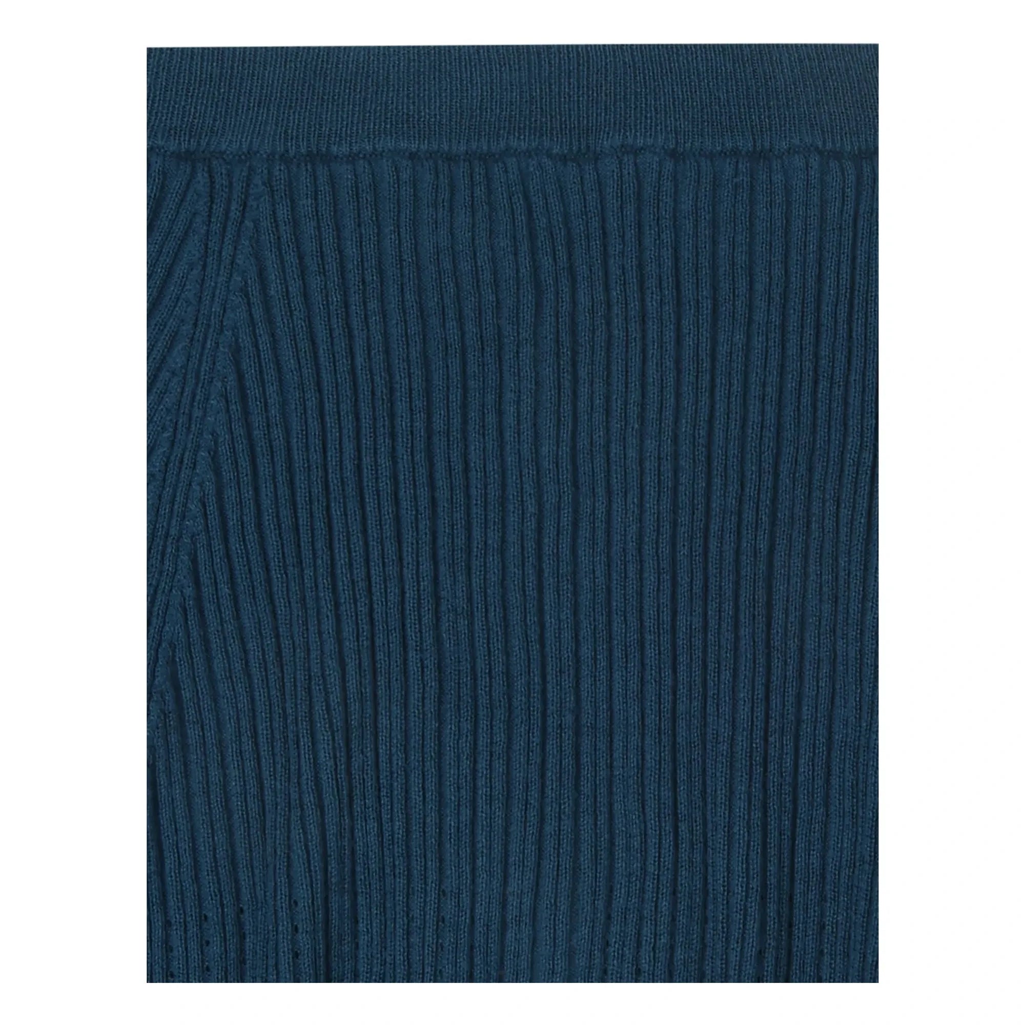 FUB - Pointelle Skirt Fine Knit Organic Cotton | Navy Blue
