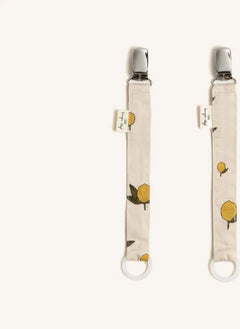 Konges Sløjd - Lemon Pacifier Clips - Set of 2