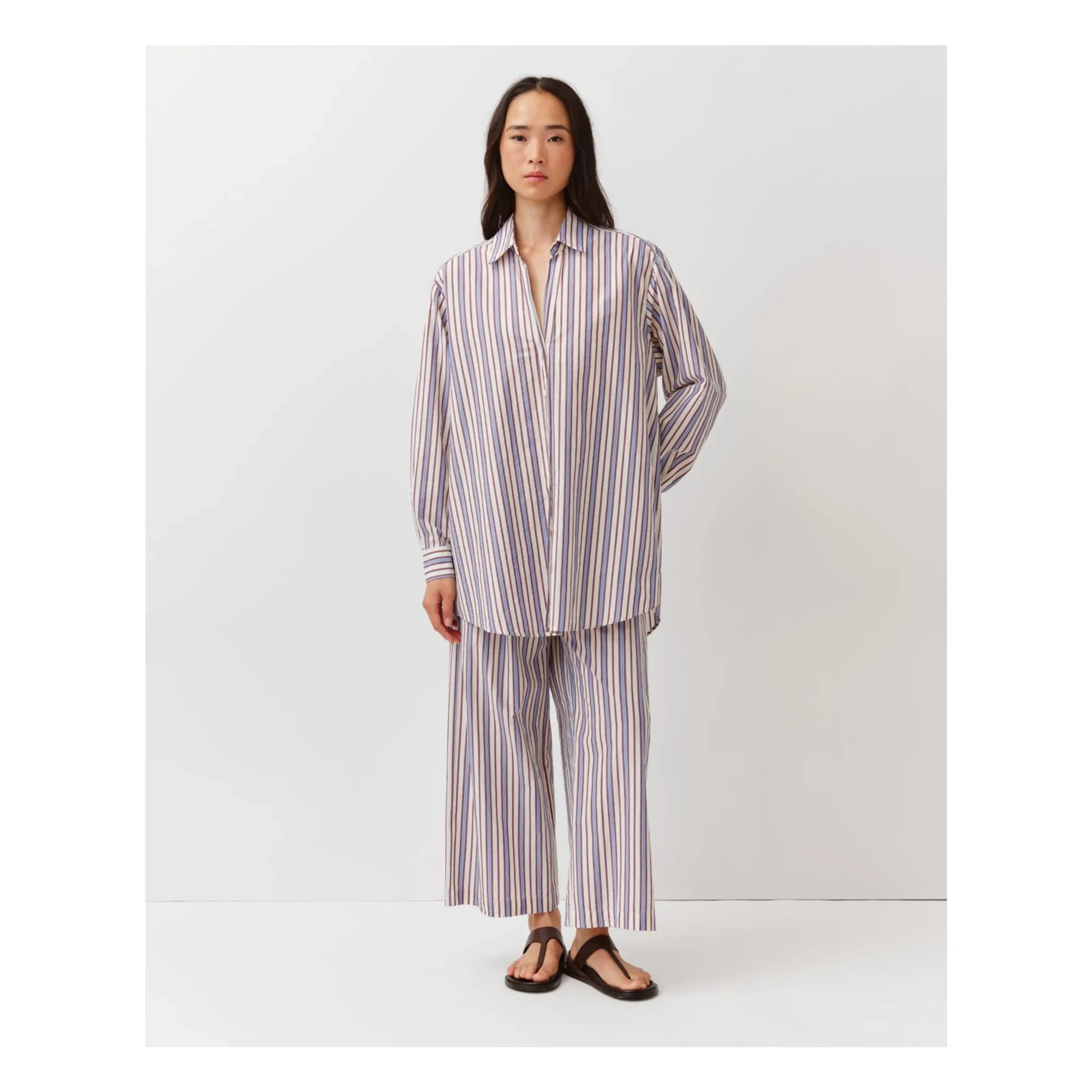 Diega - Centia Striped Shirt | Ecru