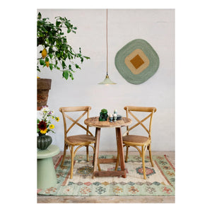 Madam Stoltz - Enamel pendant | Sage