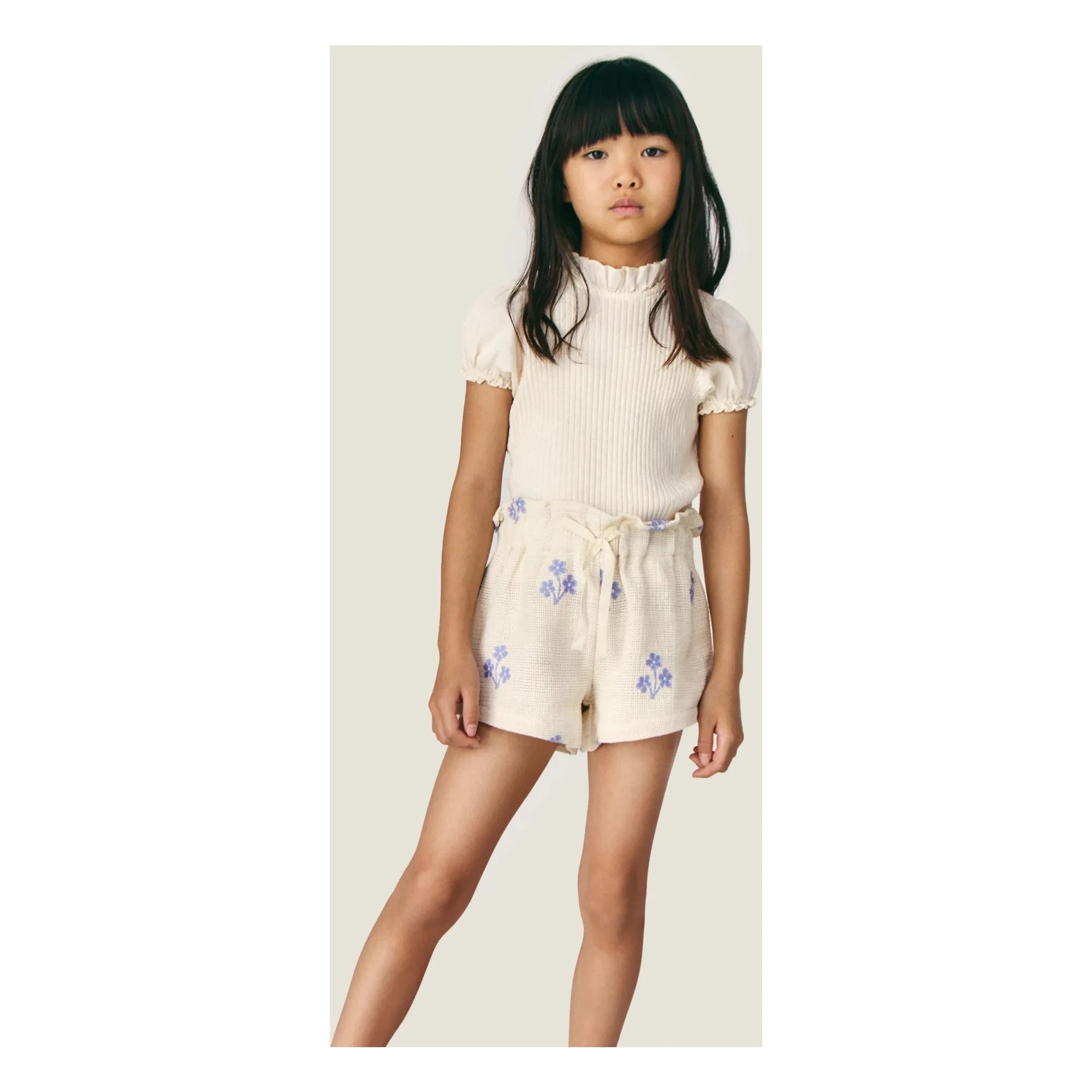 Mipounet - Zoé Ribbed T-Shirt | Ivory