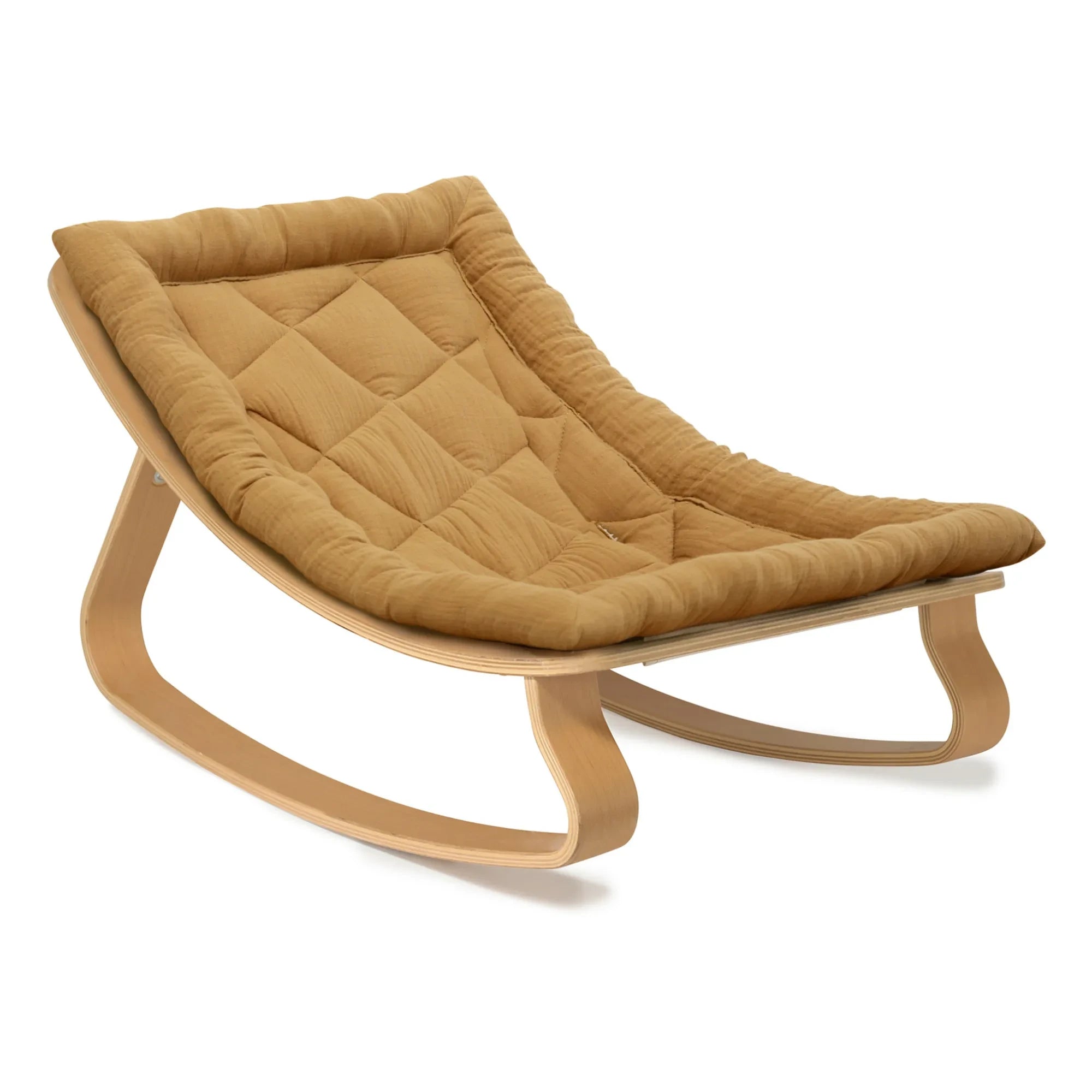Charlie Crane - Levo Beech Wood Baby Swing | Camel