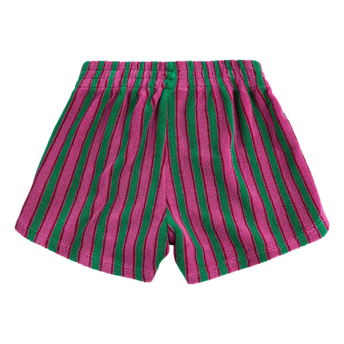 Bobo Choses - Striped Towel Shorts | Green