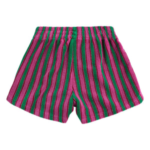 Bobo Choses - Striped Towel Shorts | Green