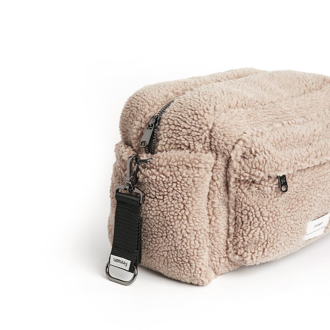 Finnson Freya Eco Stroller Organiser with Stroller Clips - Beige-Stroller Organisers-Beige- | Natural Baby Shower