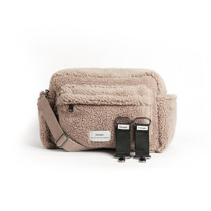 Finnson Freya Eco Stroller Organiser with Stroller Clips - Beige-Stroller Organisers-Beige- | Natural Baby Shower