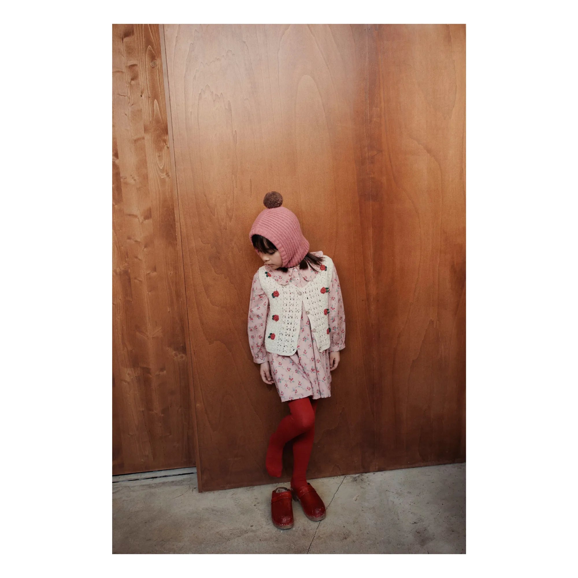 Emile et Ida - Floral Claudine Collar Dress | Pink