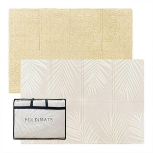 FOLDiMATS Playmat 130x190cm - Palm Scandi-Play Mats-Palm Scandi-130x190cm | Natural Baby Shower