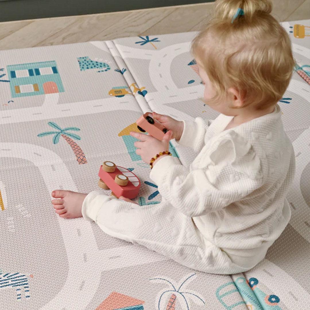 FOLDiMATS Playmat 130x190cm - Tropic Trails Lumi-Play Mats-Tropic Trails Lumi-130x190cm | Natural Baby Shower