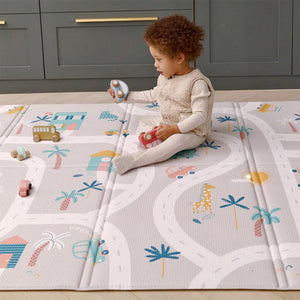 FOLDiMATS Playmat 130x190cm - Tropic Trails Lumi-Play Mats-Tropic Trails Lumi-130x190cm | Natural Baby Shower
