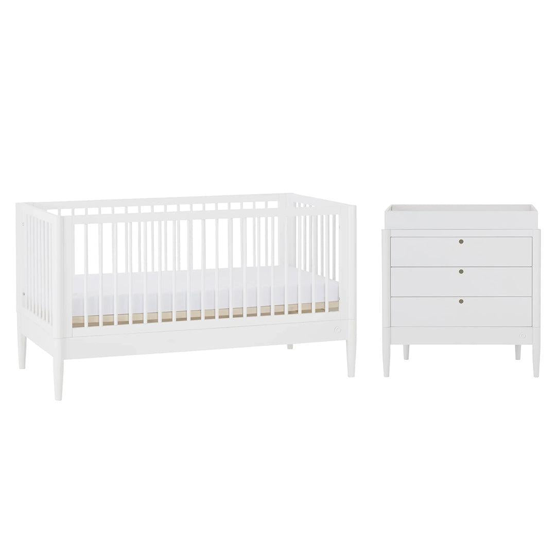 Gaia Baby Eos Cot & Dresser Set-Nursery Sets-All White- | Natural Baby Shower